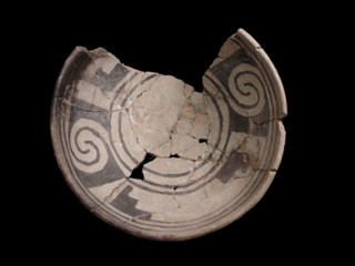 A cracked ceramic pot