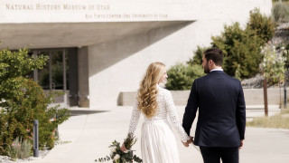 Weddings in the iconic Natural History Museum of Utah. 