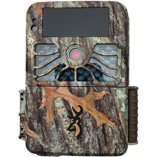 A Browning trail camera with camouflage case.