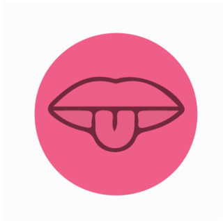 A mouth icon