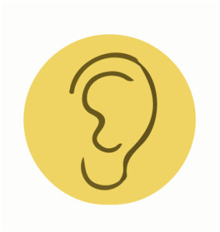 An ear icon