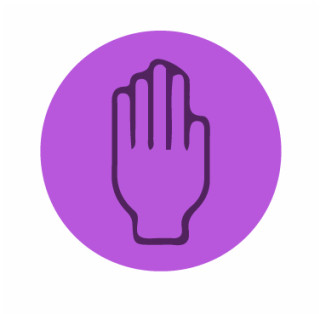 A hand icon