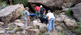 Experimental archaeology in Range Creek Canyon.