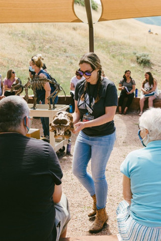 Aidan Bailey at an outdoors teacher workshop.