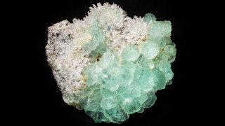 A cluster of fluorite crystals from the Deer Trail Mine near Marysvale, Utah