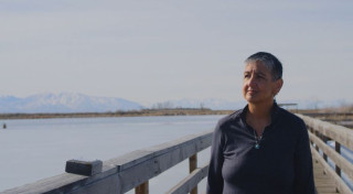 Val Allyse at the Great Salt Lake