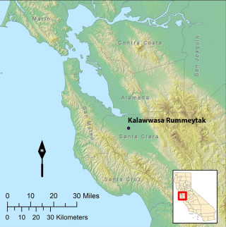 A map showing the location of the Kalawwasa Rummeytak.