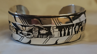 Front View of Custom Storyteller Bracelet