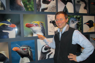 Daniel Ksepka with Penguins