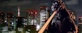 An illustration of Godzilla.