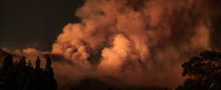Smoke from a wildfire