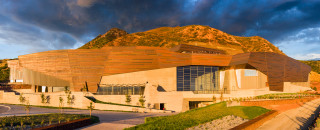 a large copper building (NHMU)