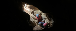 Paleontologists caving in africa