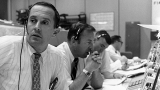 Apollo 11 Mission Control landing photos