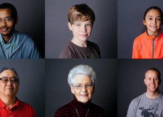 A selection of portraits of people. 