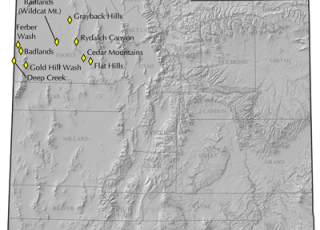 Map of Utah Lithic Queries