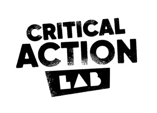 A black logo that says &quot;CRITICAL ACTION LAB&quot;