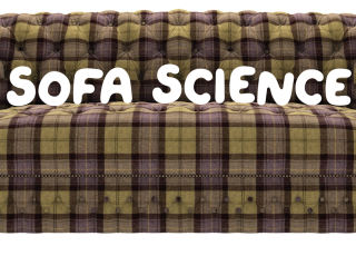 A sofa with the text &quot;Sofa Science&quot;